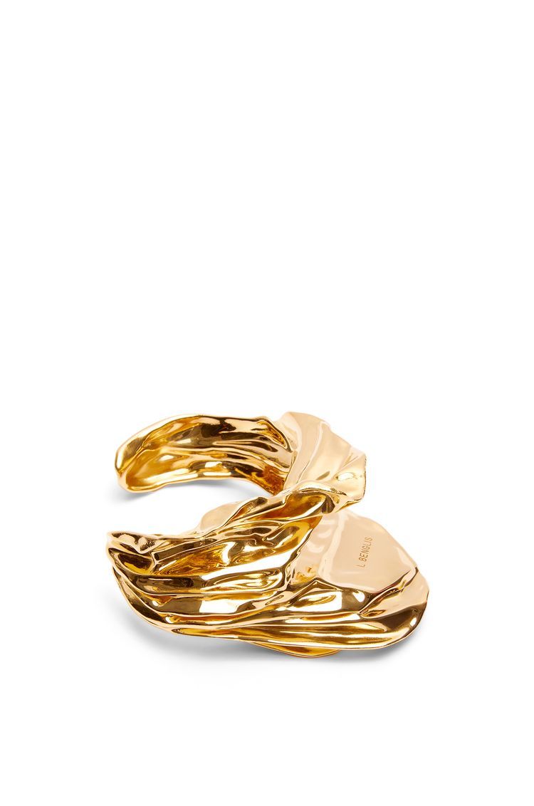 Pleated Fan cuff in sterling silver