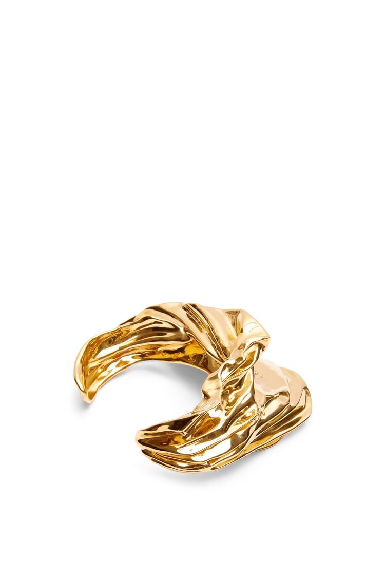 Pleated Fan cuff in sterling silver