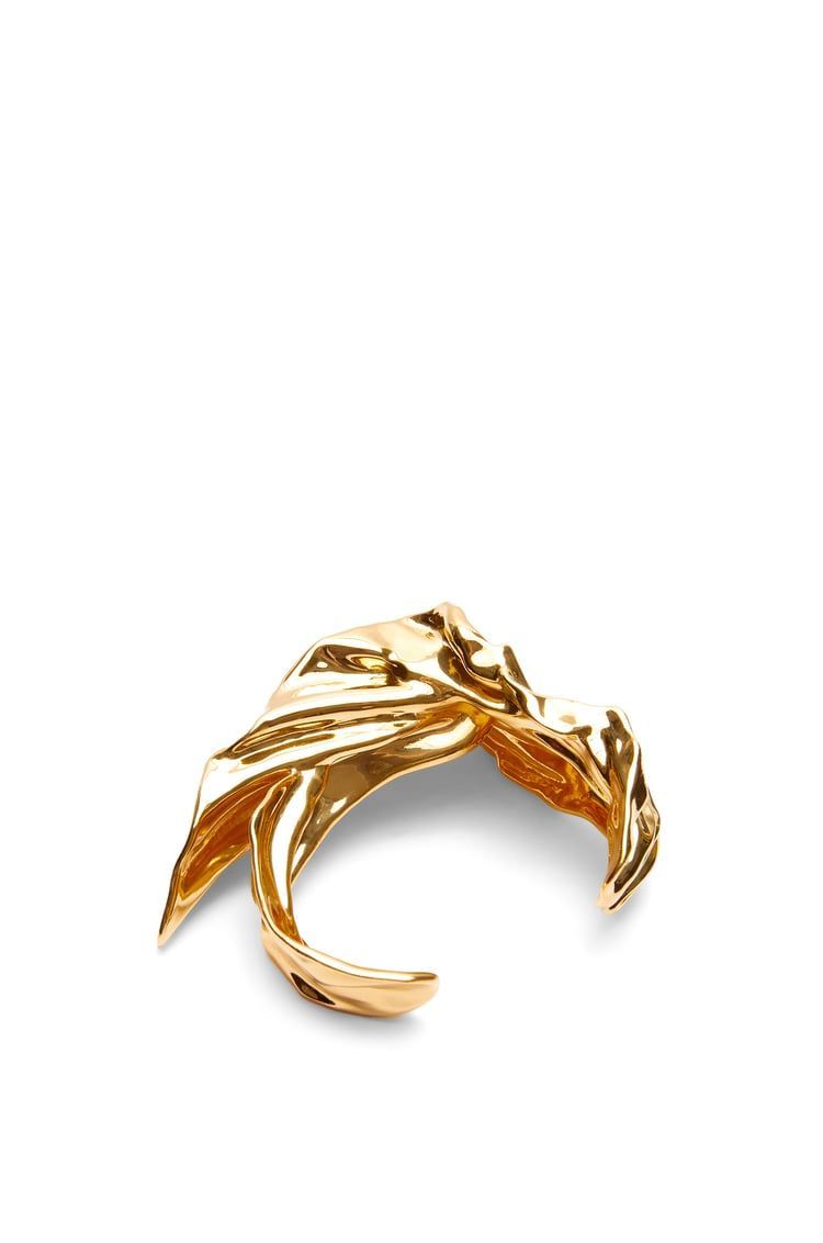 Pleated Fan cuff in sterling silver