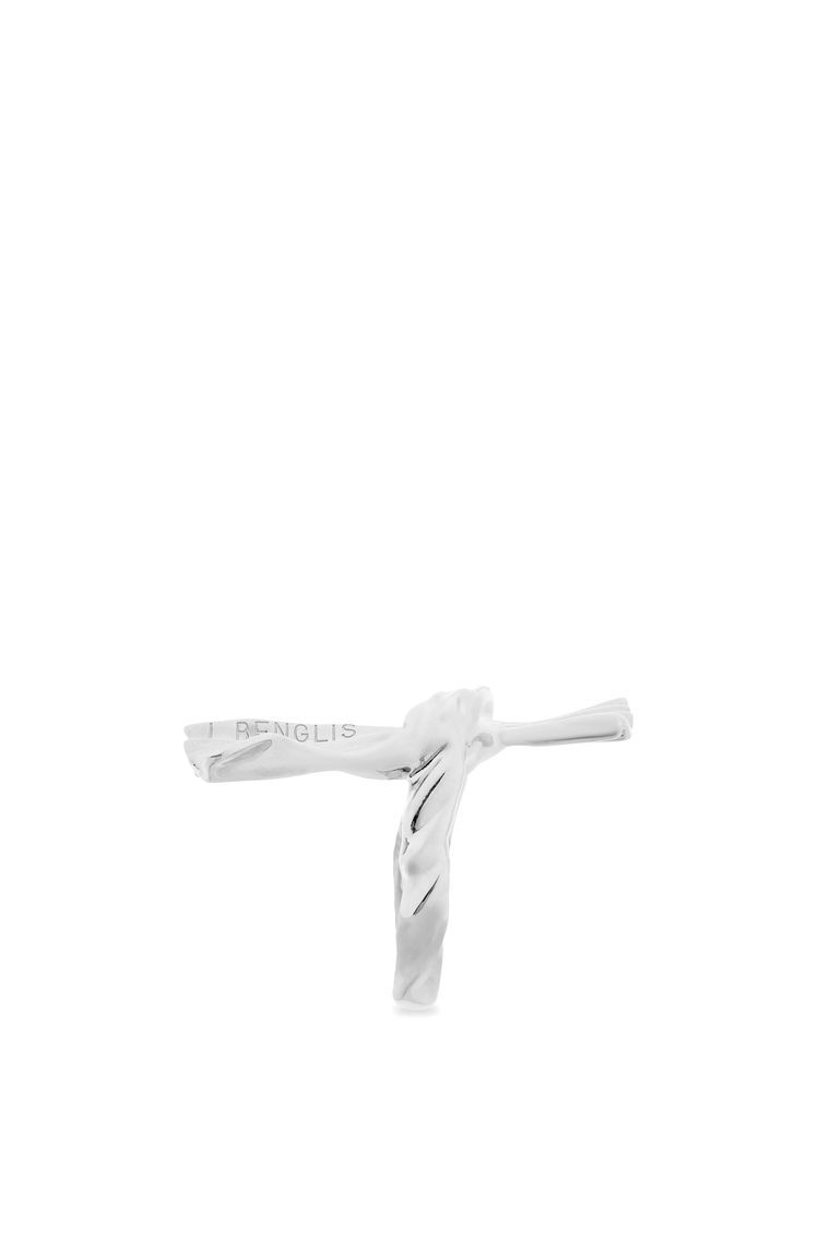 Knuckle Not ring in white gold