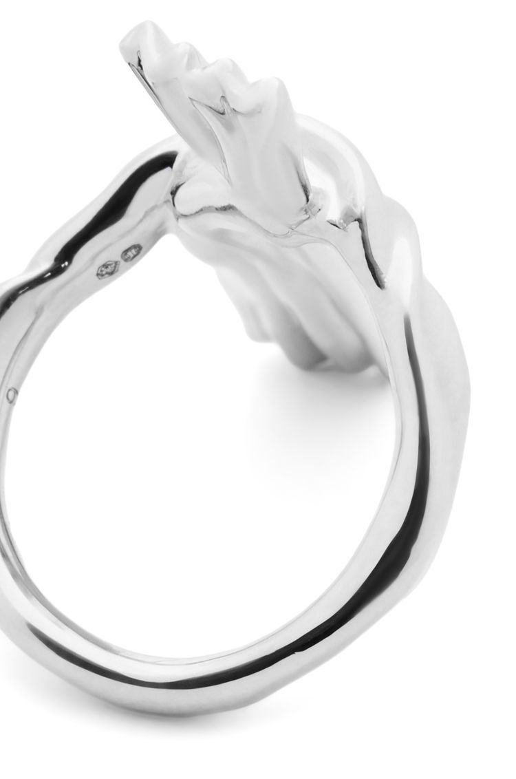 Knuckle Not ring in white gold