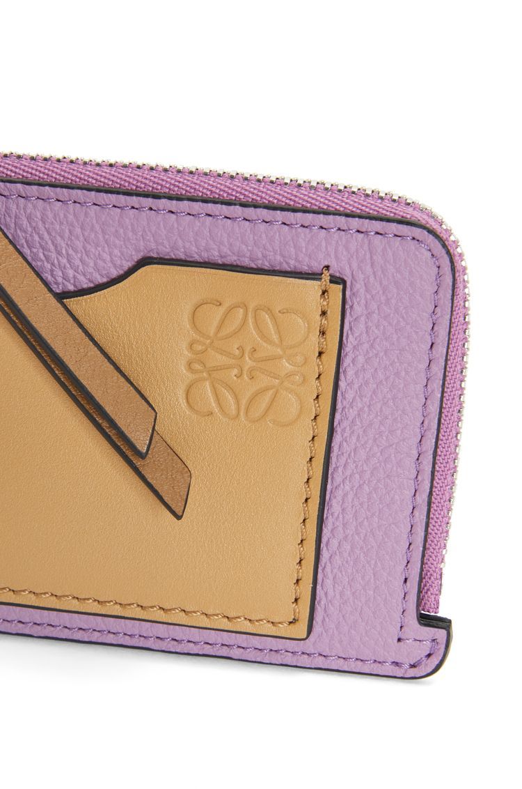 Coin cardholder in soft grained calfskin