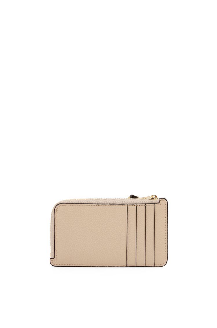 Coin cardholder in soft grained calfskin
