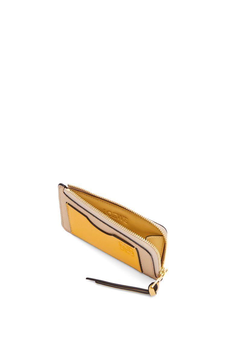 Coin cardholder in soft grained calfskin