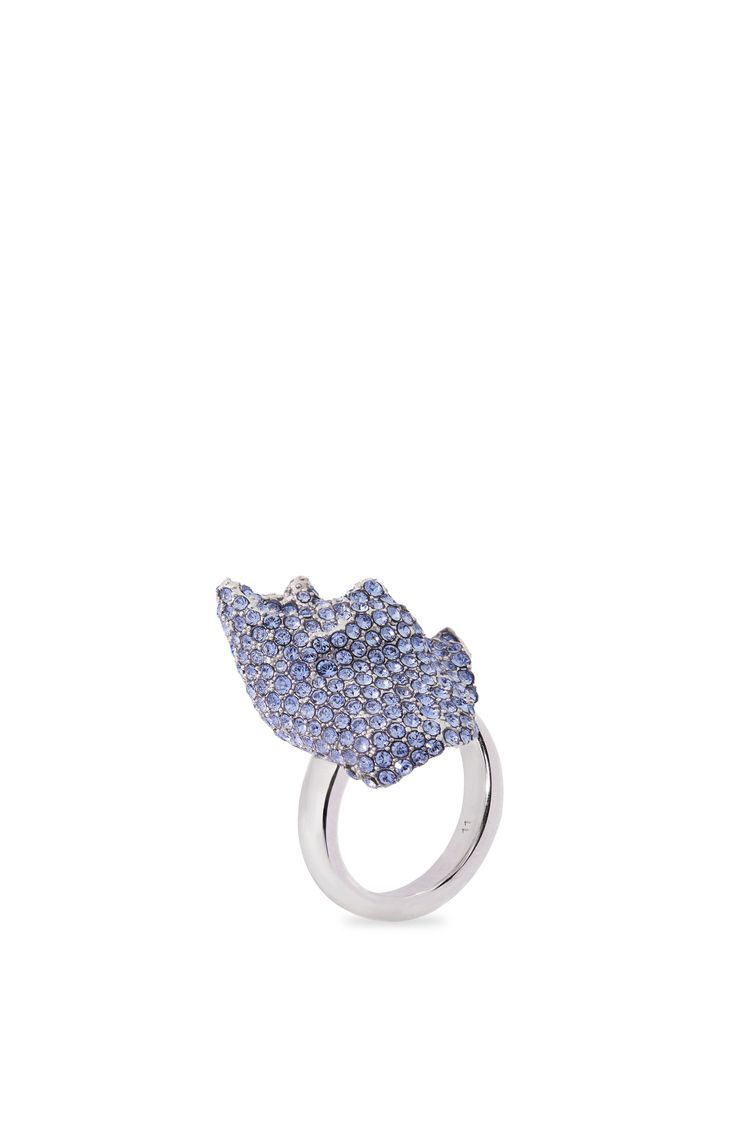 Glitter Fragment ring in sterling silver and crystals