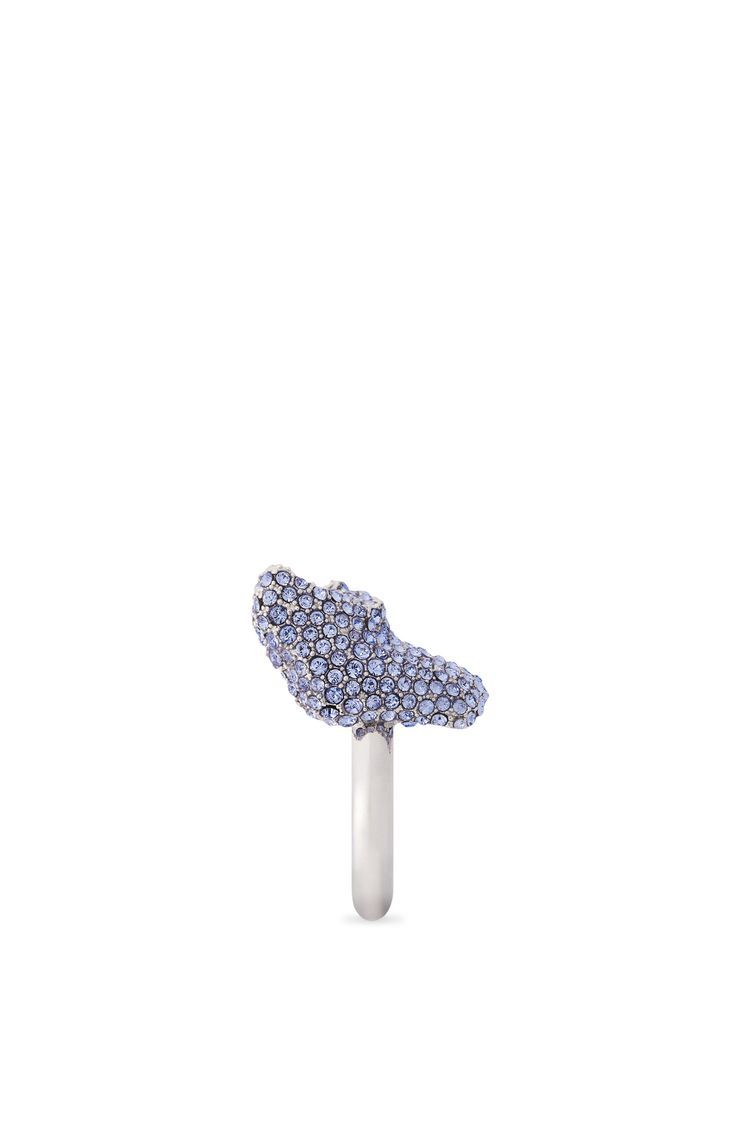 Glitter Fragment ring in sterling silver and crystals