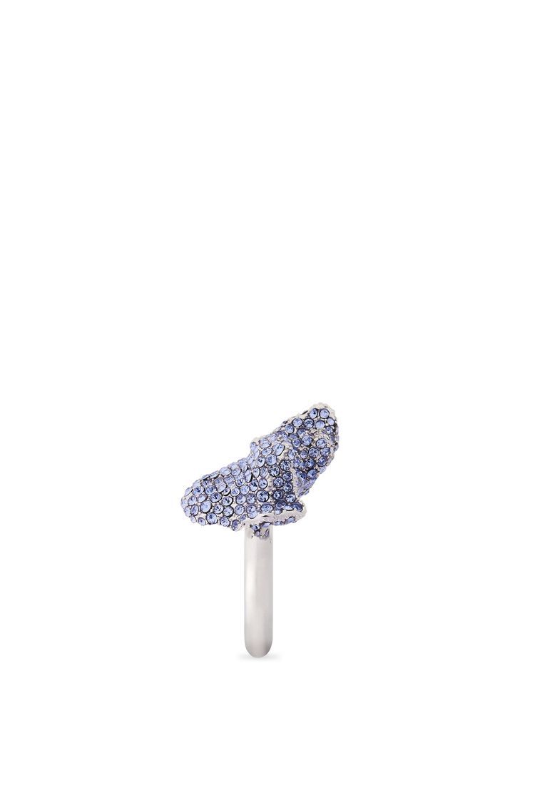 Glitter Fragment ring in sterling silver and crystals