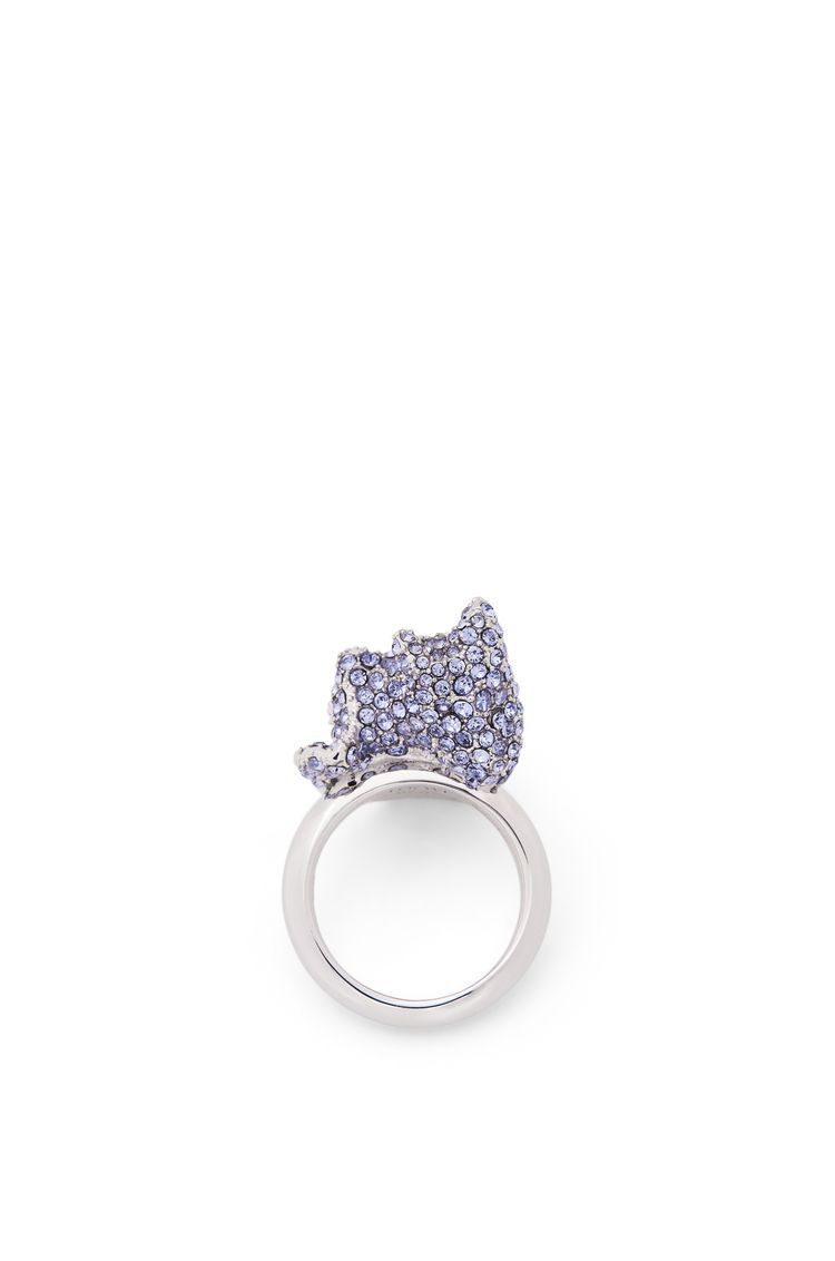 Glitter Fragment ring in sterling silver and crystals