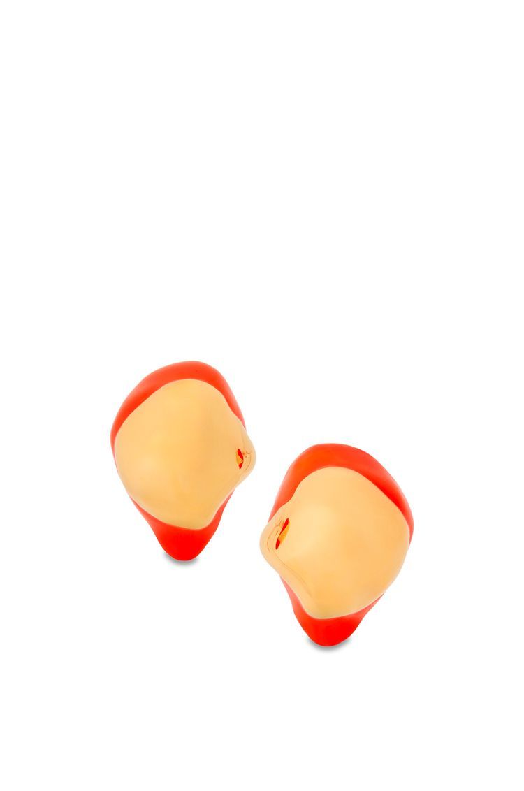 Foam Drip earrings in sterling silver and enamel