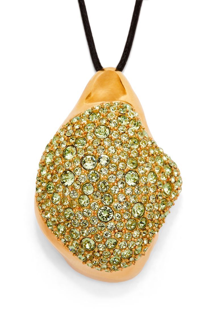 Foam Drip pendant necklace in sterling silver and crystals
