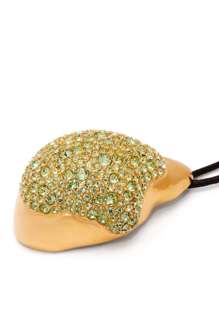 Foam Drip pendant necklace in sterling silver and crystals