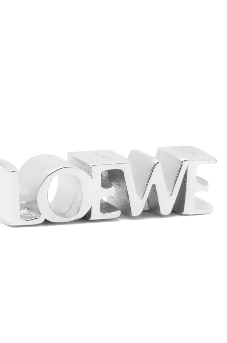 LOEWE Graphic single earring in sterling silver