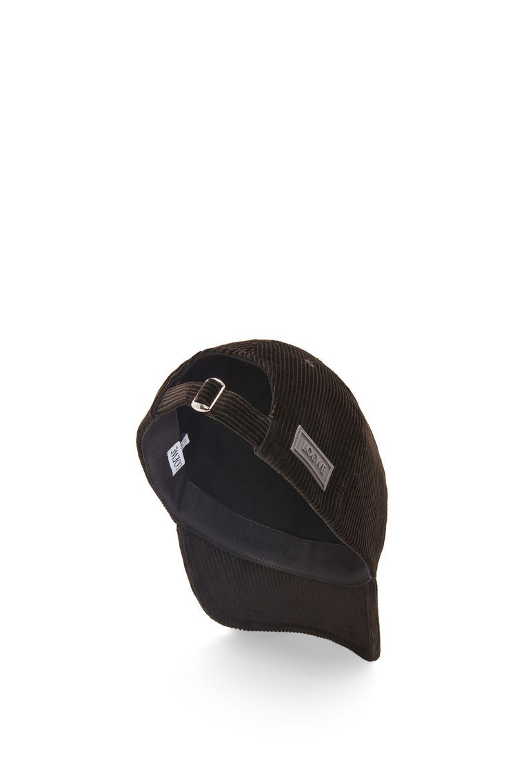 Patch cap in corduroy