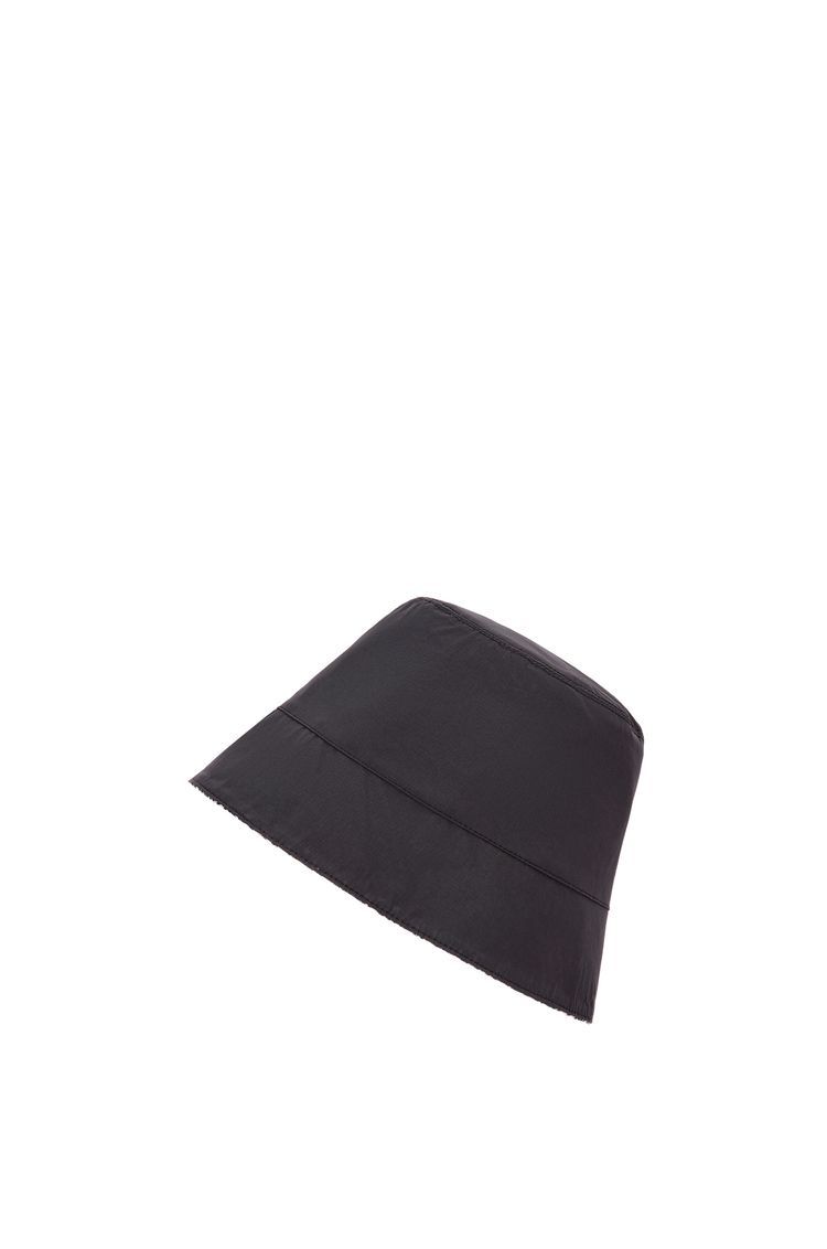Reversible bucket hat in Anagram jacquard and nylon