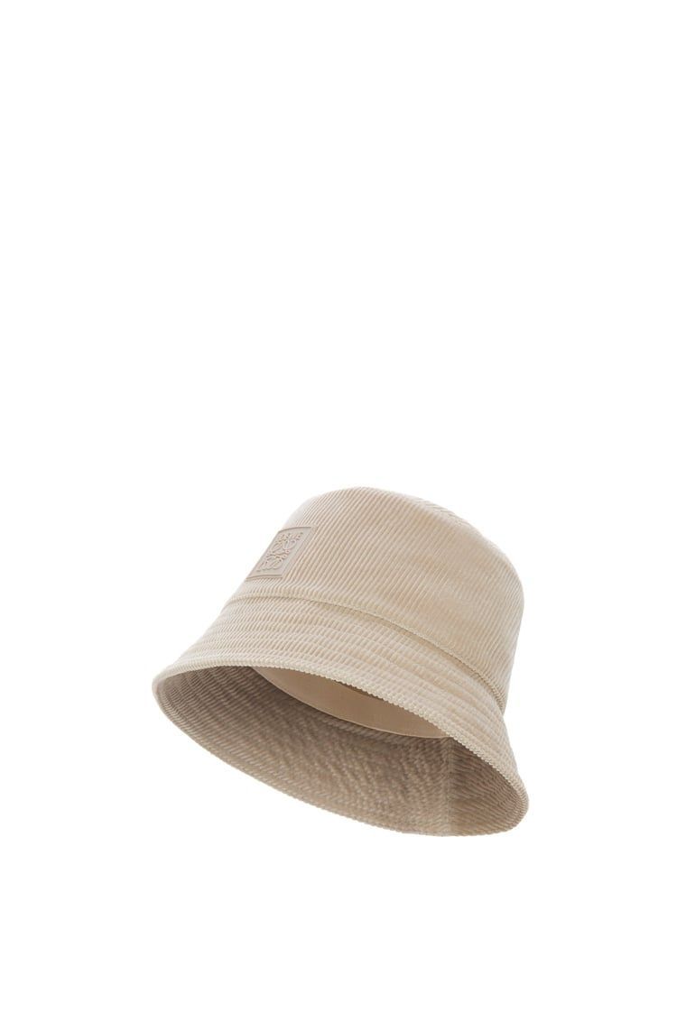 Patch bucket hat in corduroy