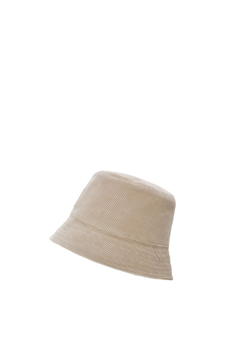 Patch bucket hat in corduroy