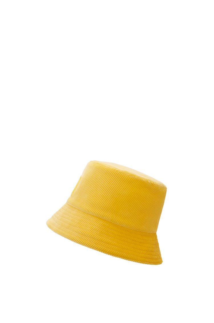Patch bucket hat in corduroy