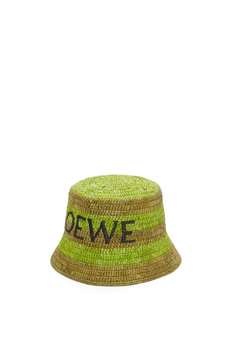 Bucket hat in raffia