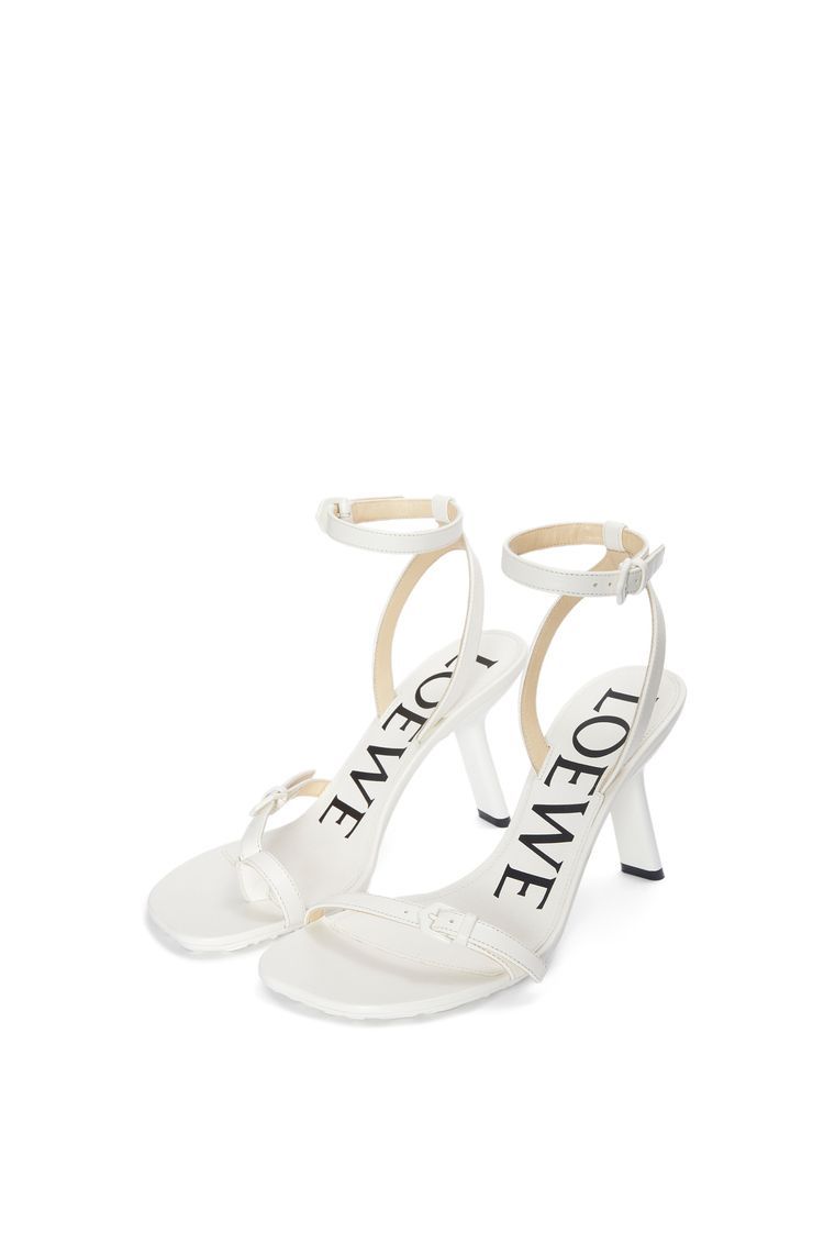 Petal stiletto sandal in lambskin