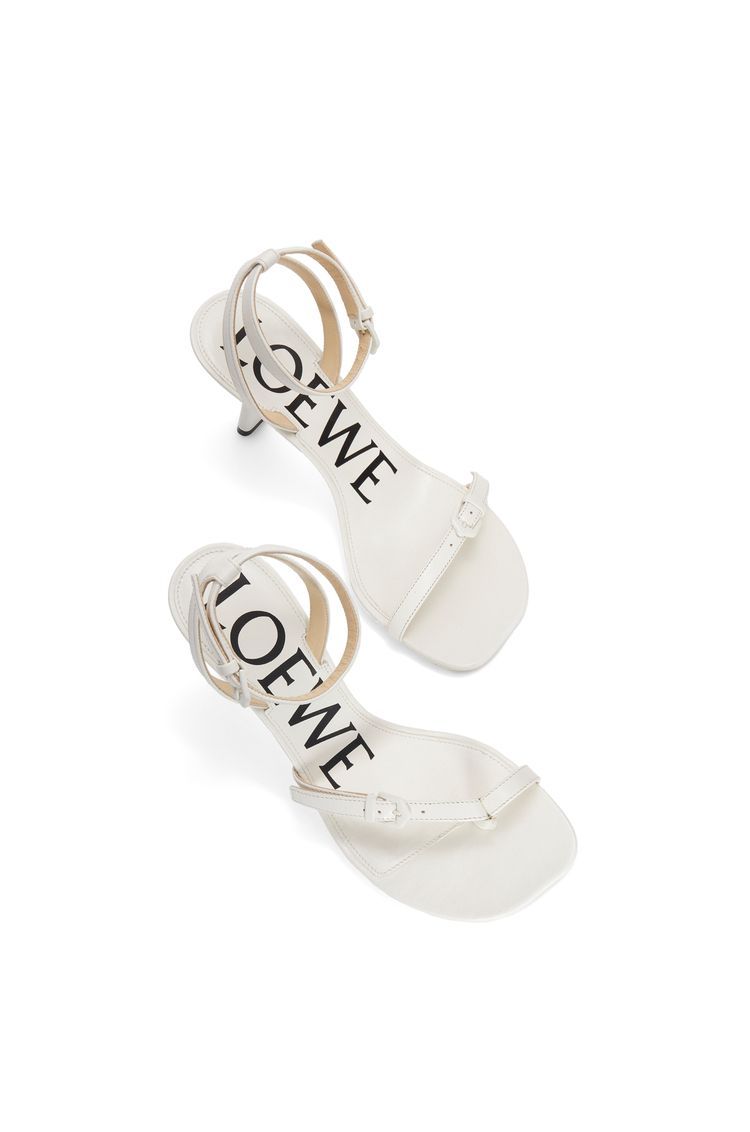 Petal stiletto sandal in lambskin