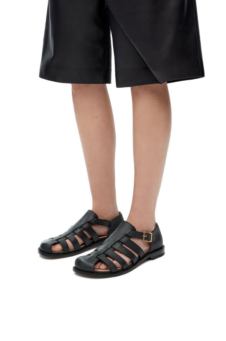 Campo sandal in waxed calfskin