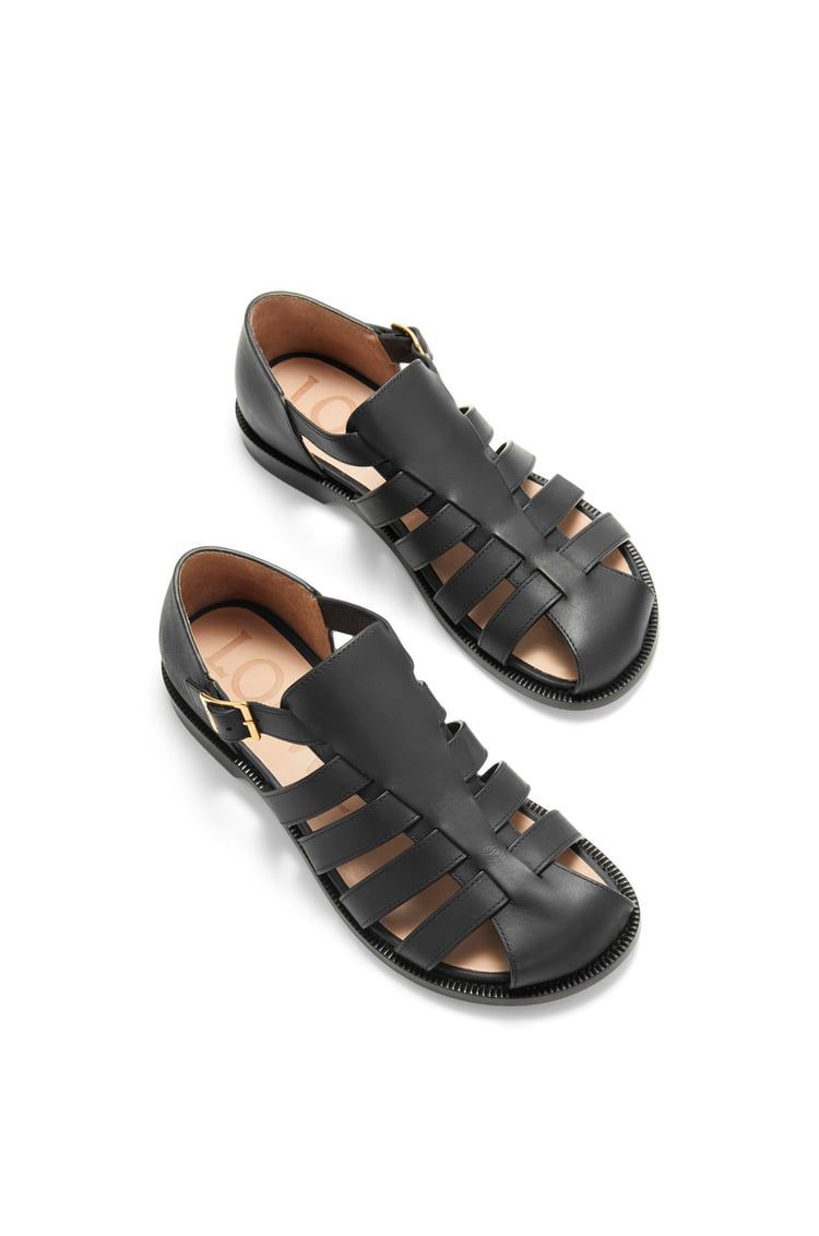 Campo sandal in waxed calfskin