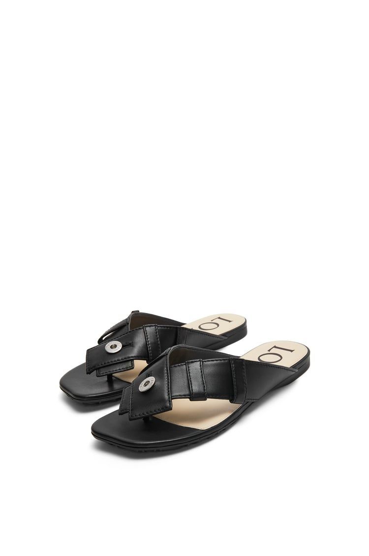 Toy Panta toe post sandal in lambskin