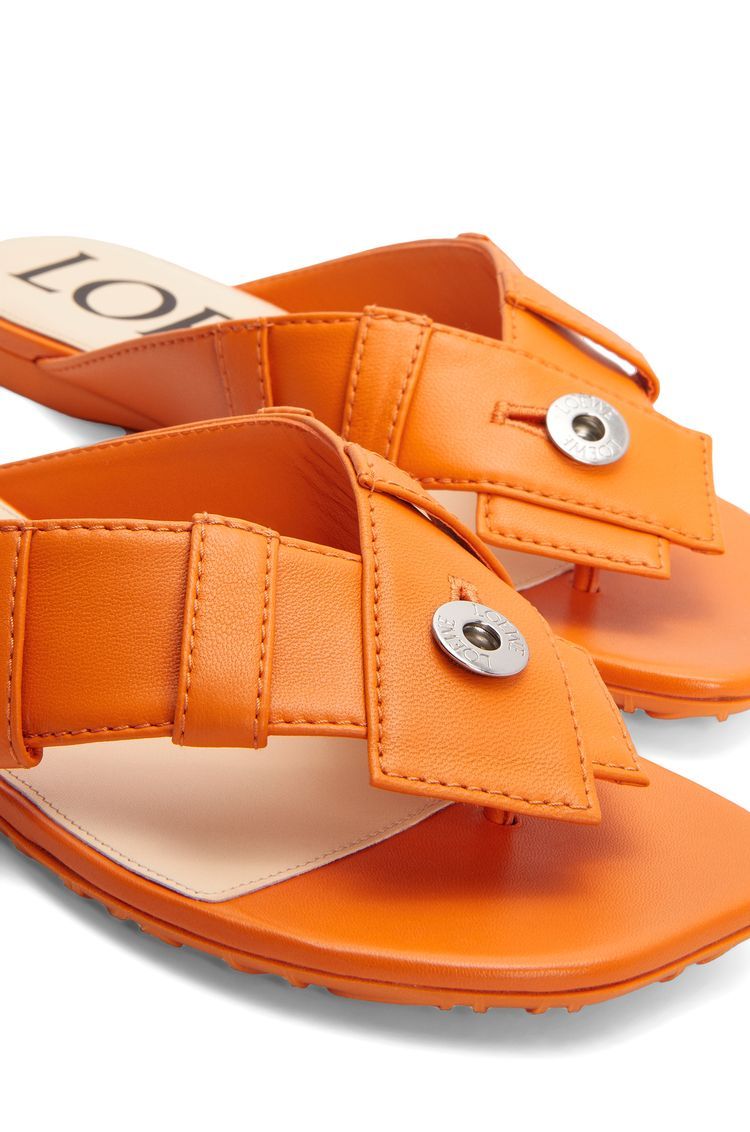 Toy Panta toe post sandal in lambskin
