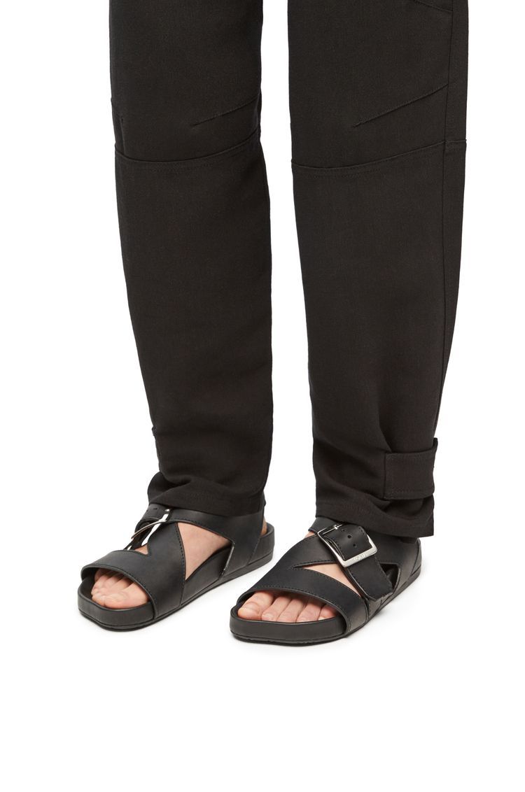 Ease Buckle sandal in vegetal calfskin