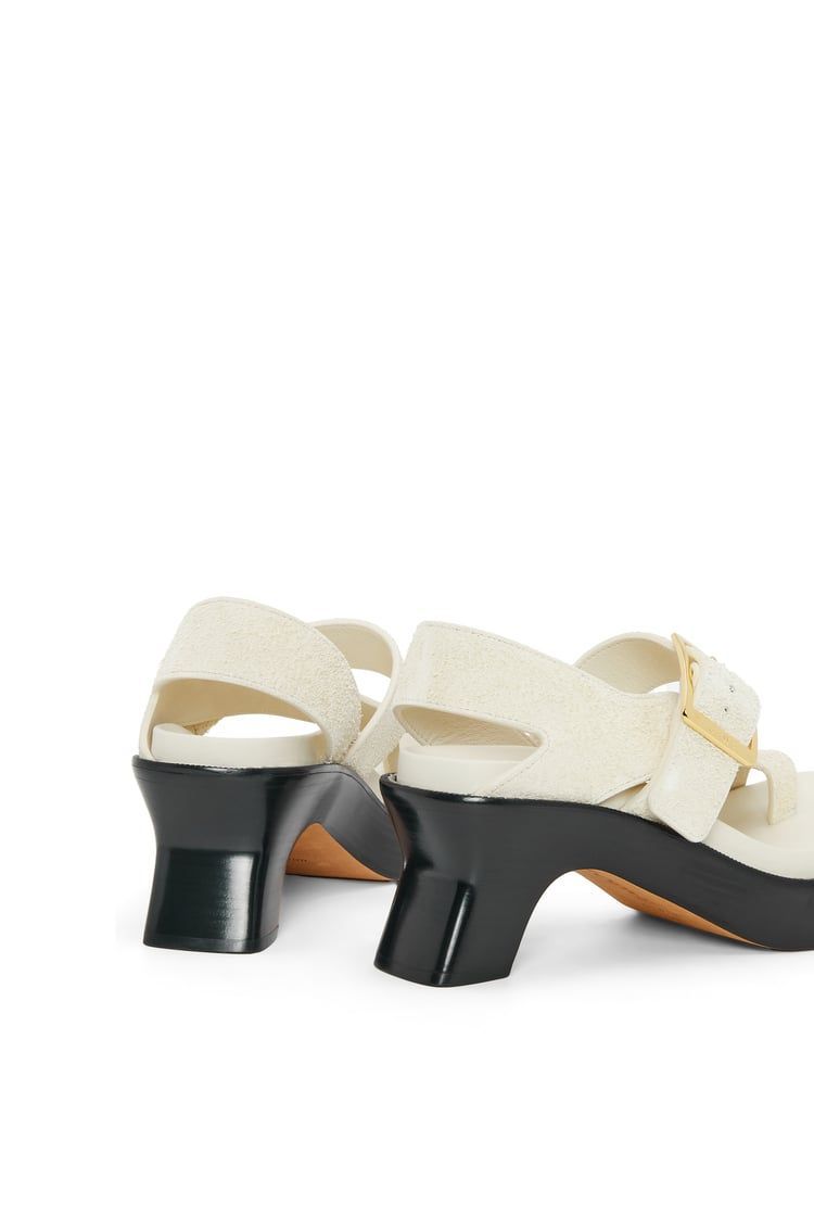 Ease heel sandal in brushed suede