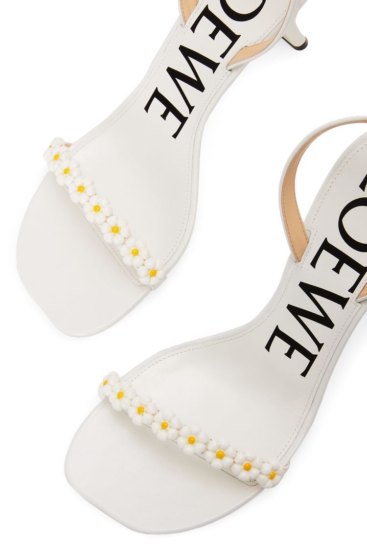 Petal Daisy sandal in lambskin