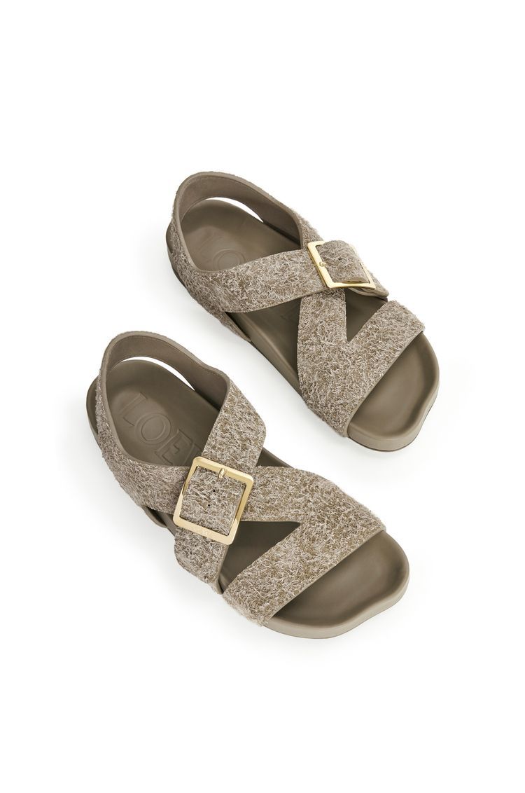 Ease Buckle sandal in brushed suede