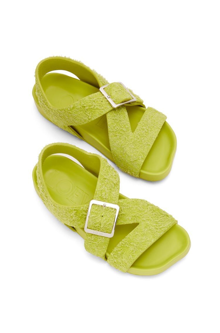 Ease Buckle sandal in brushed suede
