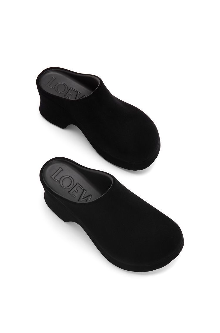 Terra Foam clog in flocked rubber