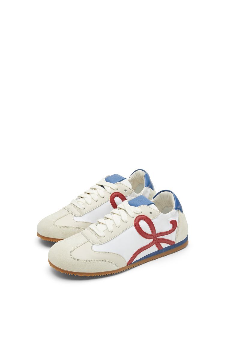 Ballet Runner in nylon and calfskin
