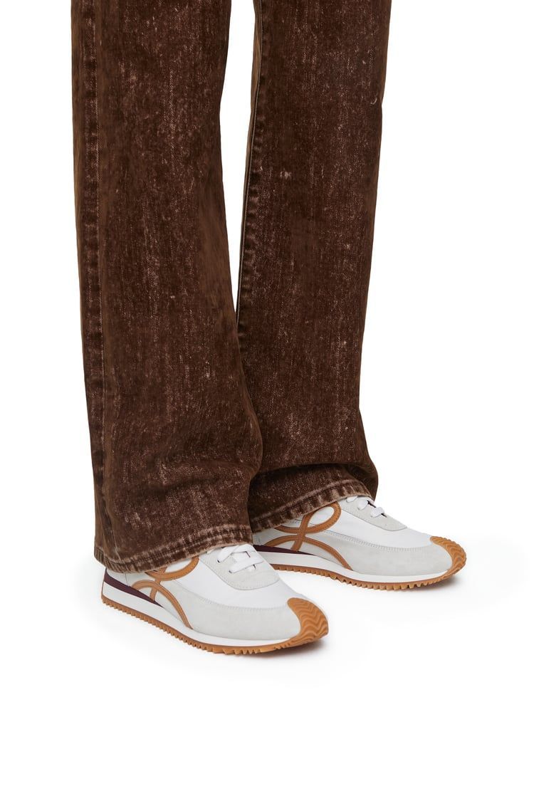 Flow Runner in mix nylon and suede