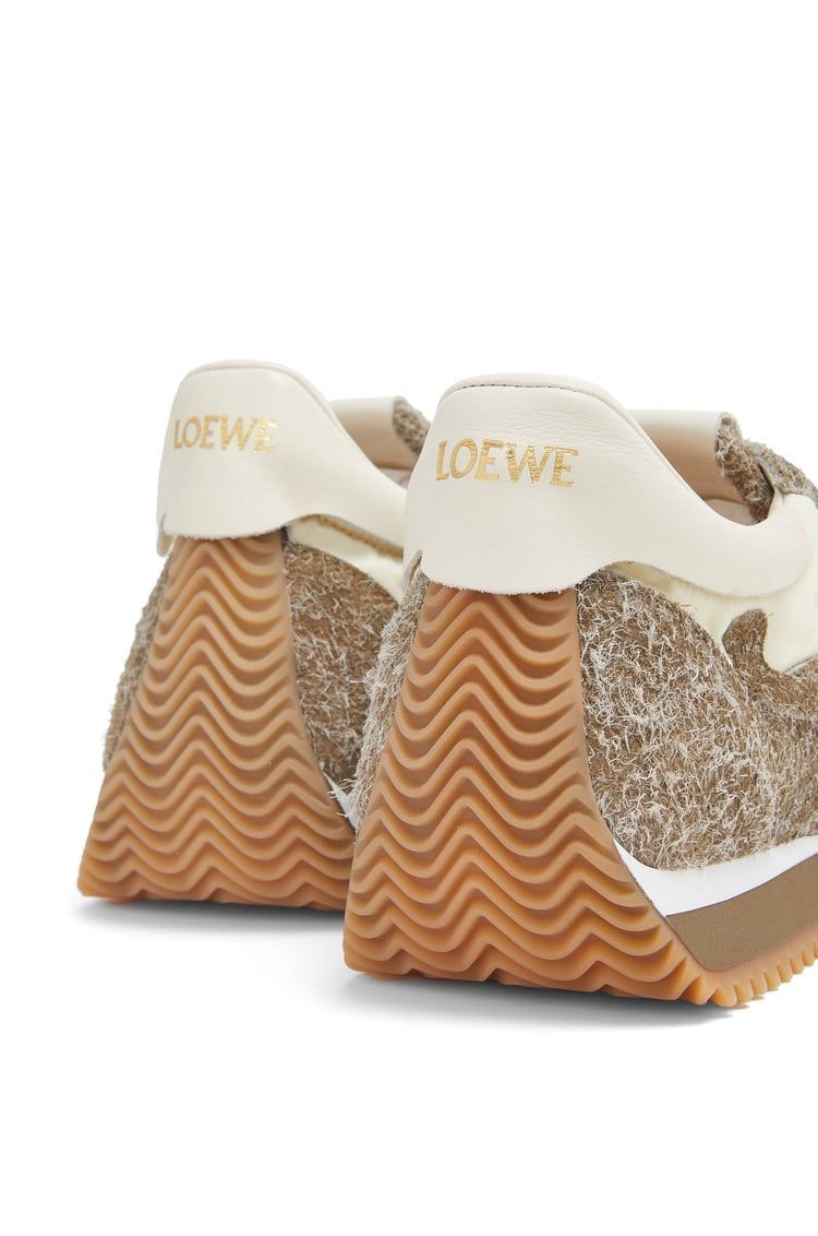 Flow Runner in nylon and brushed suede