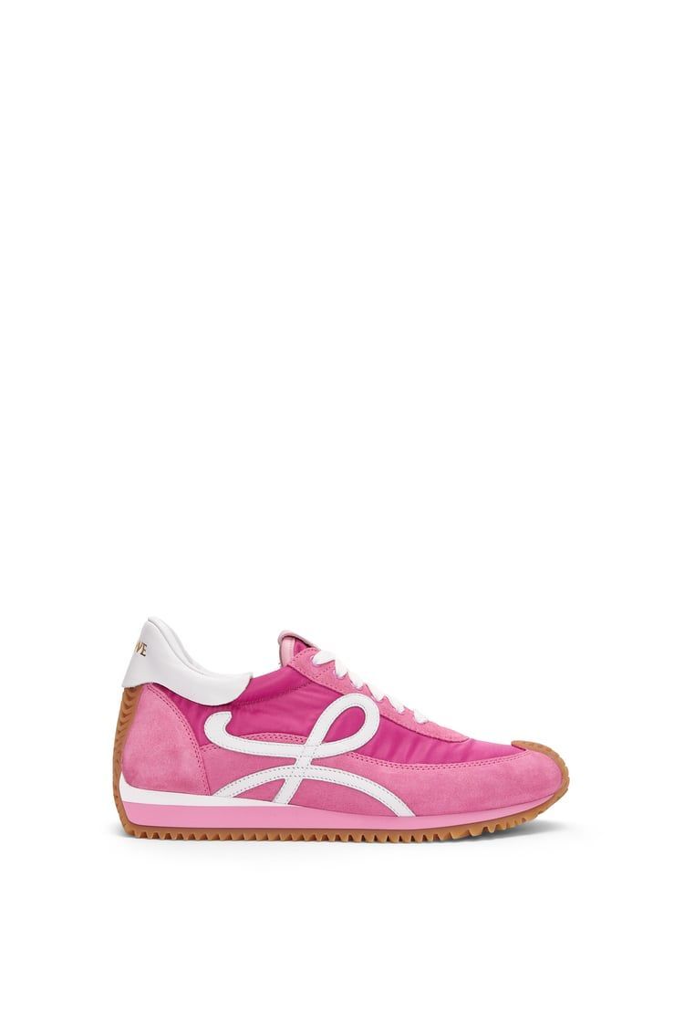 Flow Runner in nylon and suede