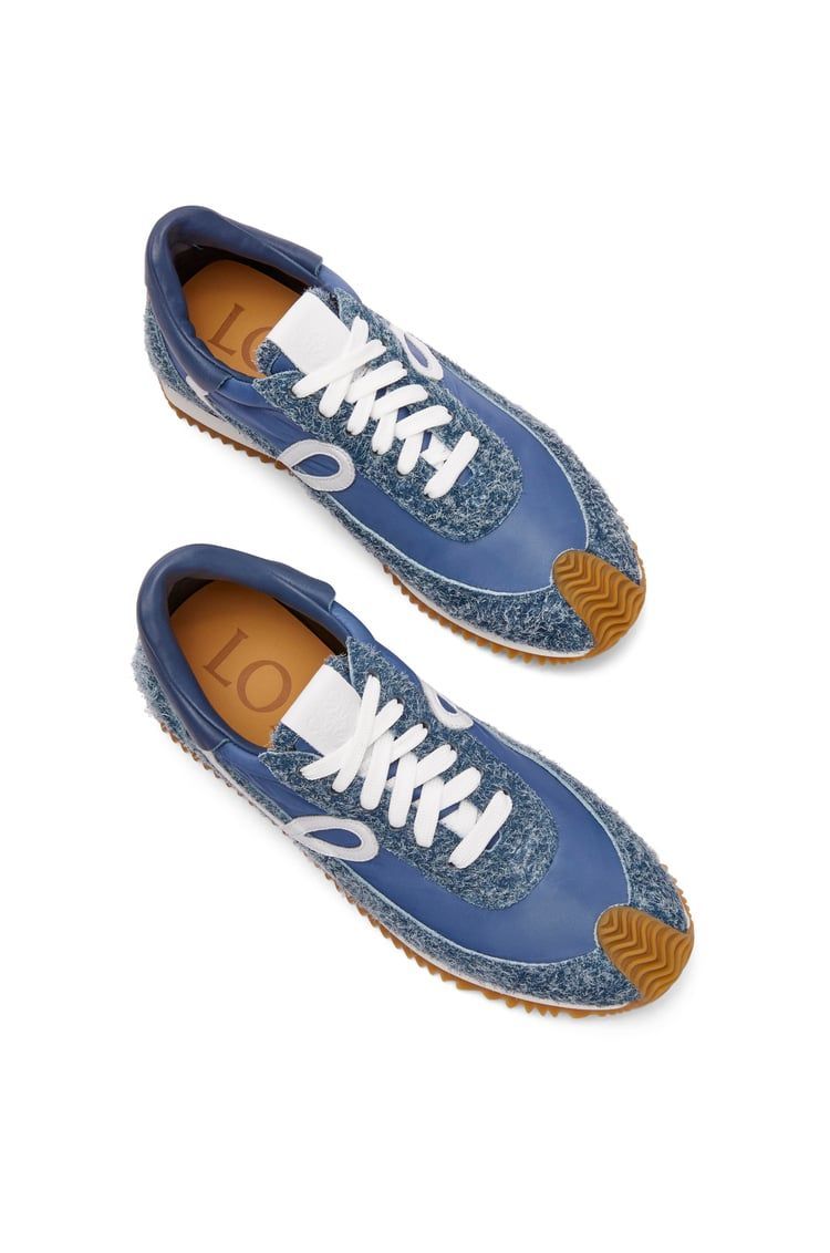Flow Runner in nylon and brushed suede
