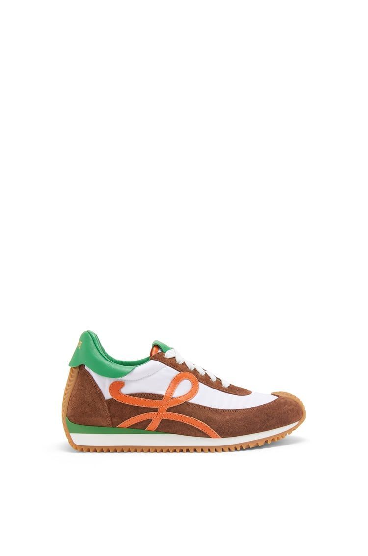 Flow Runner in nylon and suede
