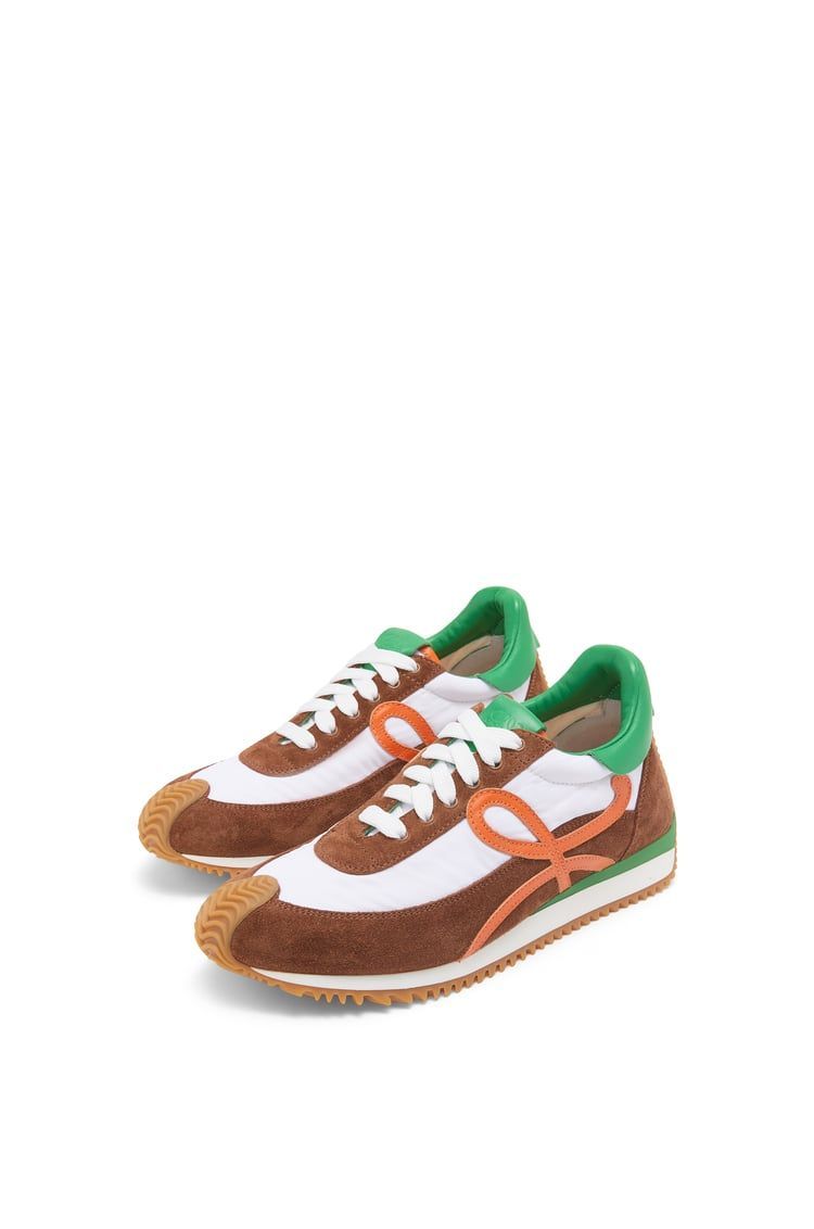 Flow Runner in nylon and suede