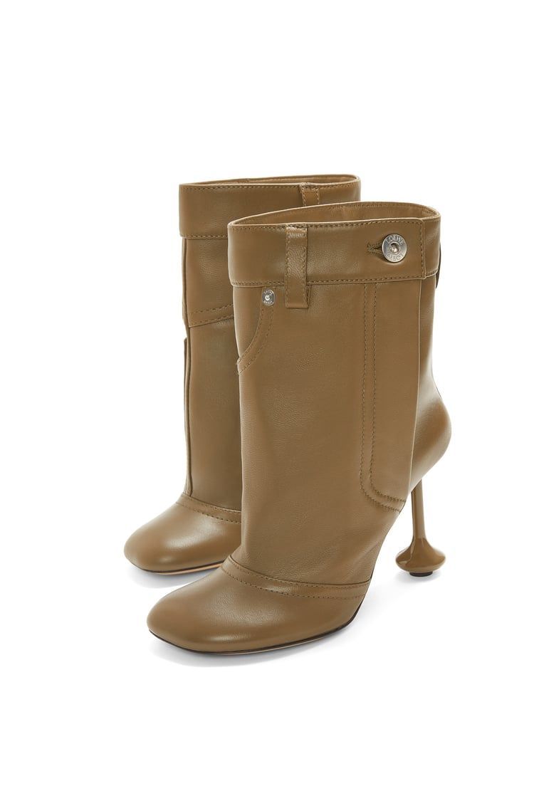 Toy ankle bootie in nappa lambskin