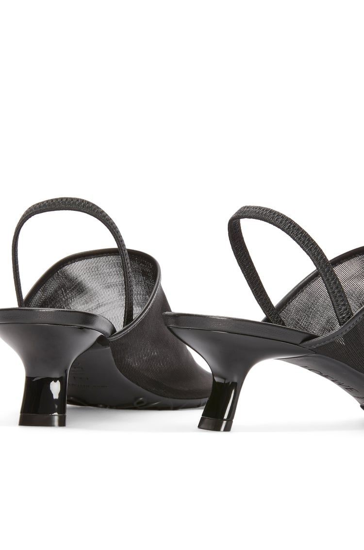 Petal slingback heel sandal in mesh