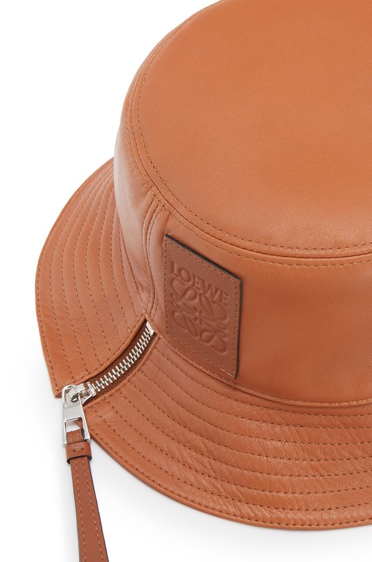 Fisherman hat in nappa calfskin