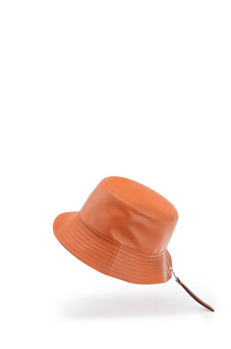 Fisherman hat in nappa calfskin