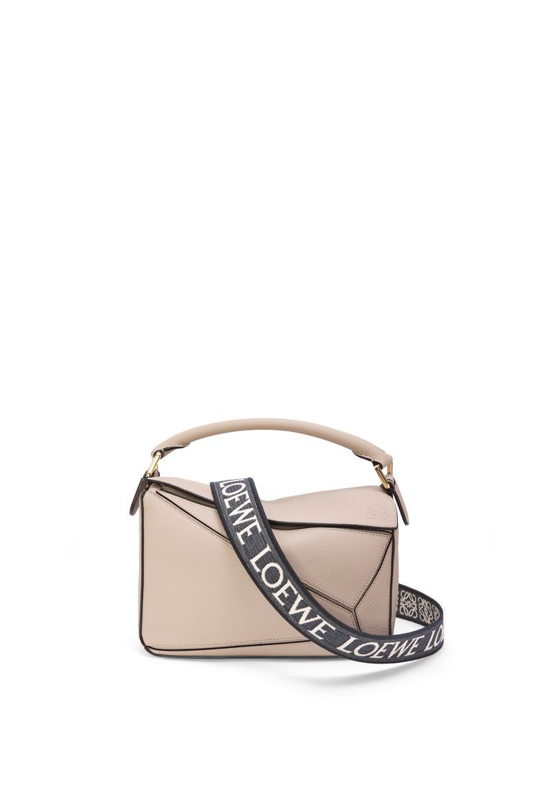 Anagram strap in jacquard and calfskin