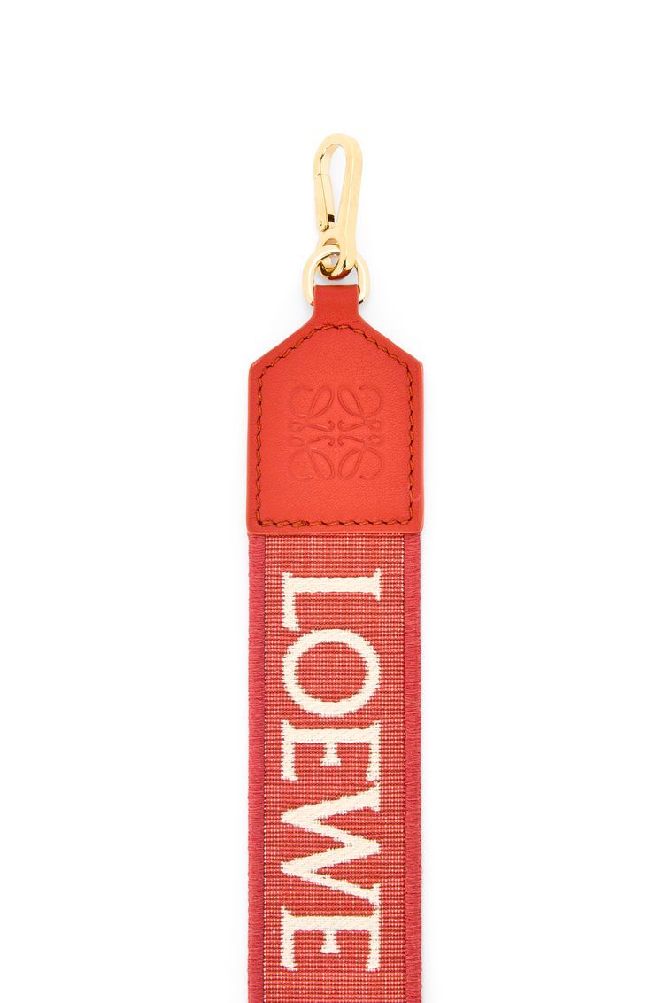 Anagram strap in jacquard and calfskin