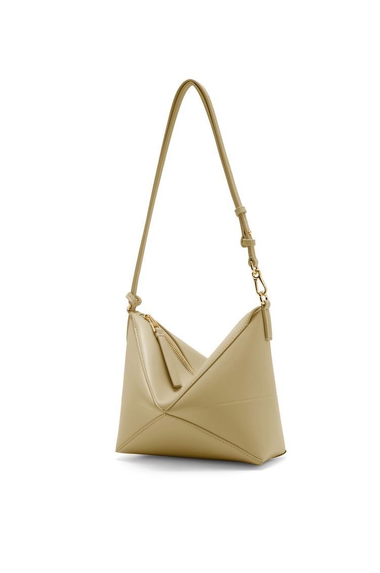 Puzzle Fold pouch in shiny nappa calfskin
