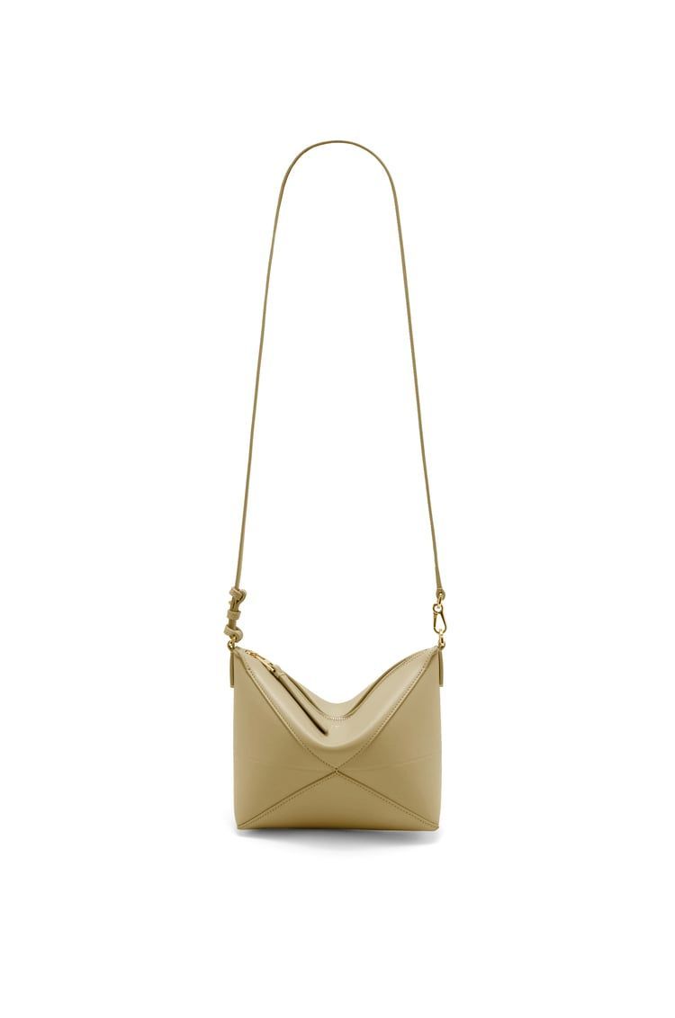 Puzzle Fold pouch in shiny nappa calfskin