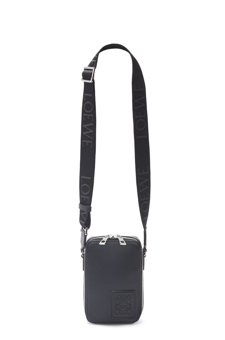 Vertical Crossbody Pocket in satin calfskin